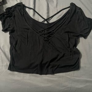 Black crop top